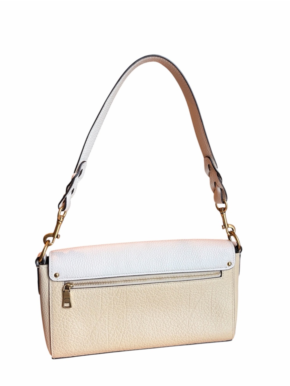 Coach Georgie color block 2 way pebbled leather bag - Picture 5 of 10